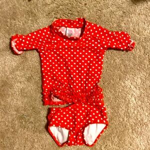 Ruffle Butts baby girl two piece bikini